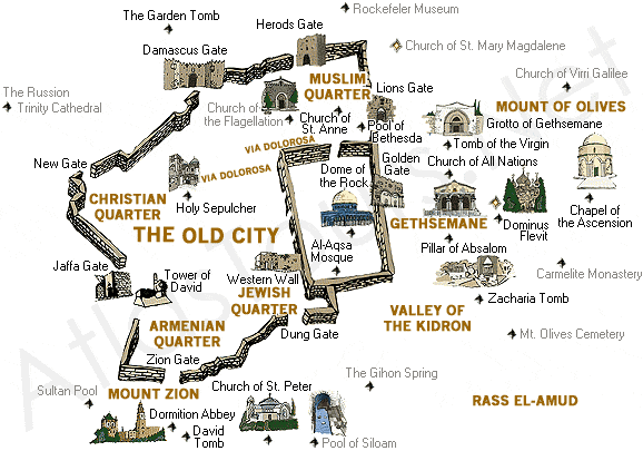 Map of Jerusalem